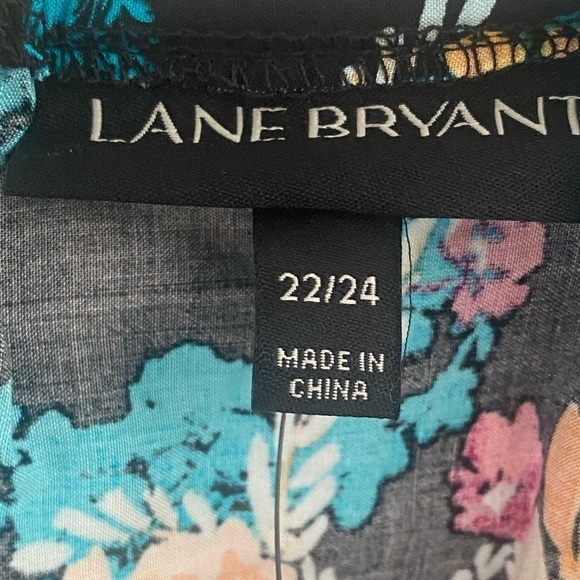 NWT Lane Bryant Floral Off Shoulder Babydoll Whimsigoth  Boho Blouse Size 22/24 - Picture 6 of 9